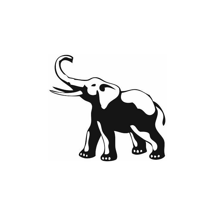 Elephant Vinyl Decal Sticker V119 - DecalsHouse