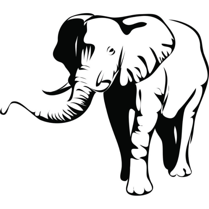 Elephant Vinyl Decal Sticker V38 - DecalsHouse
