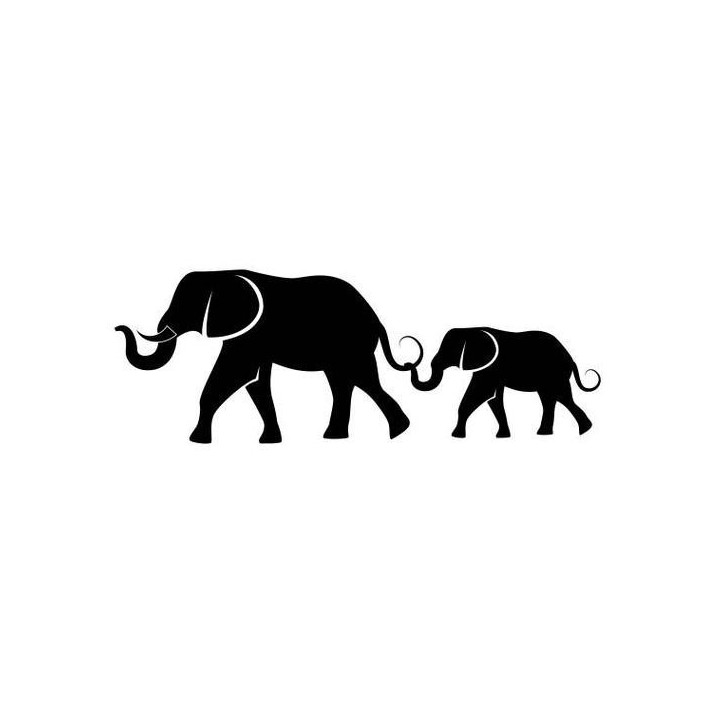 Elephant Vinyl Decal Sticker V42 - DecalsHouse