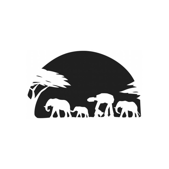 Elephant Vinyl Decal Sticker V46 - DecalsHouse