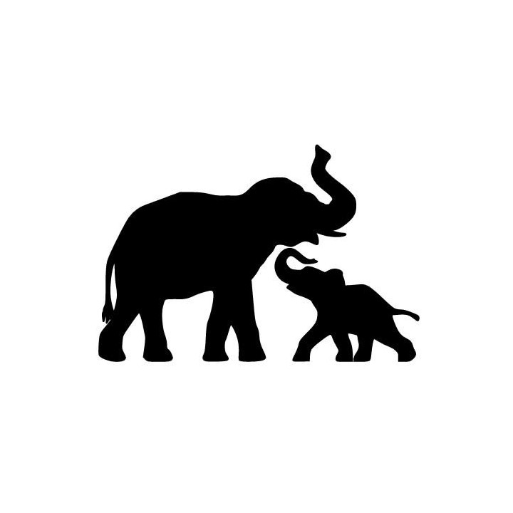 Elephant Vinyl Decal Sticker V51 - DecalsHouse