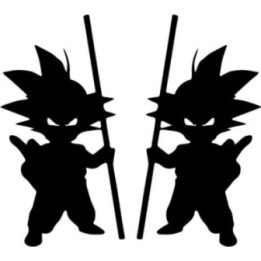 Dragon Ball Z Kid Goku Stickers – DBZ Decals (2-Pack)