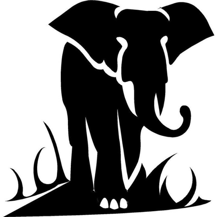 Elephant Vinyl Decal Sticker V59 - DecalsHouse