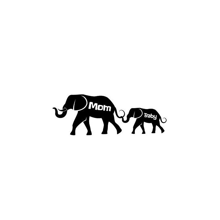 Elephant Vinyl Decal Sticker V79 - DecalsHouse