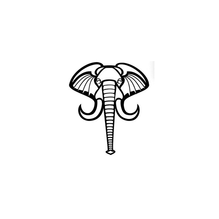 Elephant Vinyl Decal Sticker V85 - DecalsHouse