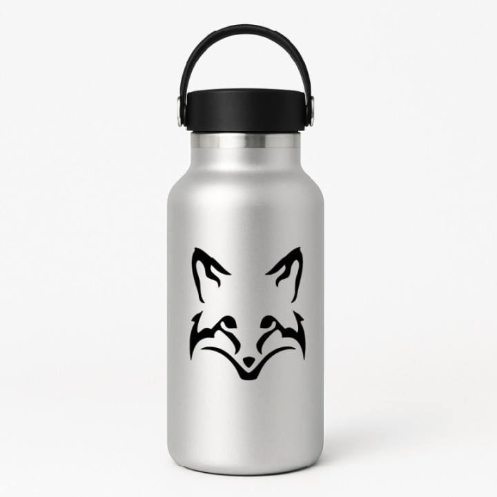 Fox V10 Stickers – Animal Silhouette Vinyl Decals (2-Pack)