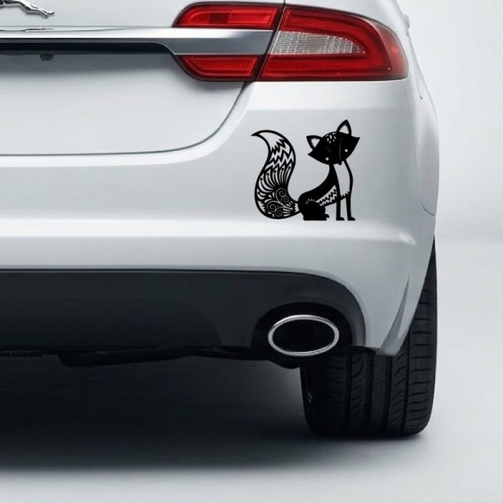 Fox Silhouette Stickers V17 – Wildlife Car Window Van Decals (2-Pack)