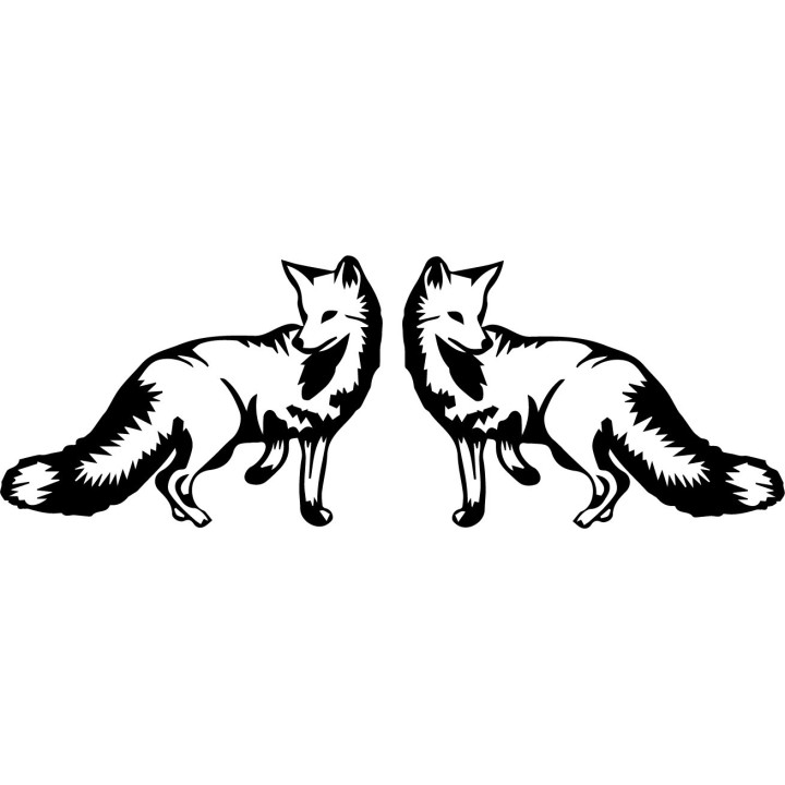 Fox Vinyl Decal Sticker V31 - DecalsHouse