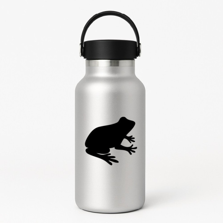 Frog V118 Stickers – Tree Frog Wildlife Silhouette Decals (2-Pack)