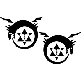 Fullmetal Alchemist Ouroboros Stickers – FMA Decals (2-Pack)