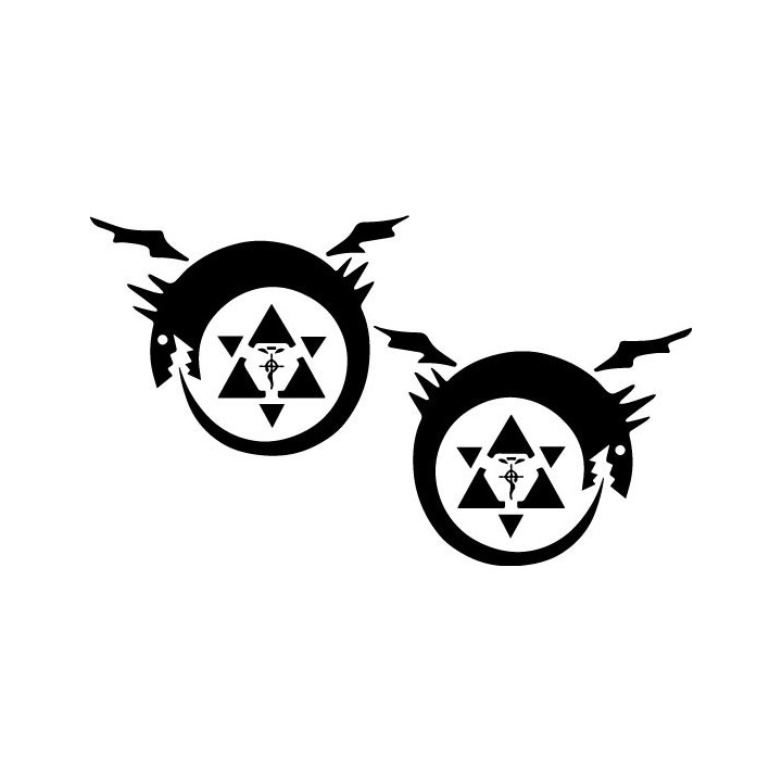 Fullmetal Alchemist Ouroboros Stickers – FMA Decals (2-Pack)