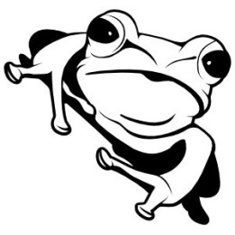 Frog Vinyl Decal Sticker V17 - DecalsHouse