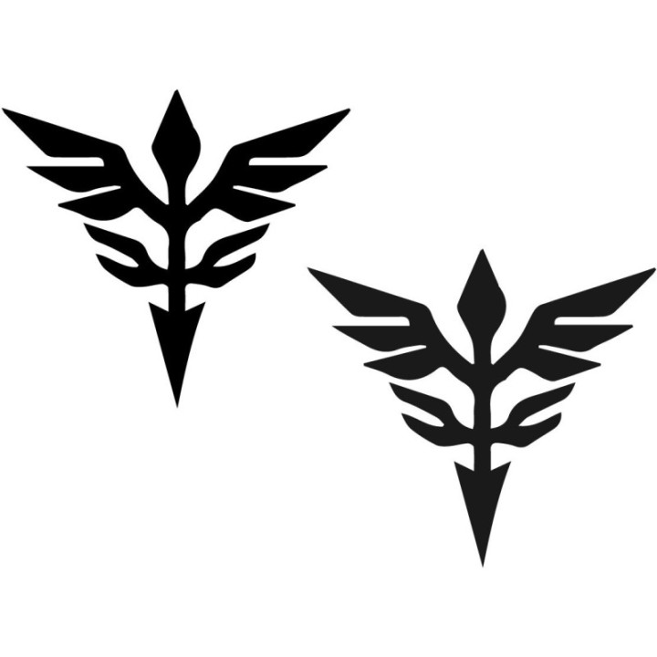 Gundam Neo Zeon Stickers – Char Aznable Decals (2-Pack)