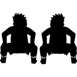 Choji Akimichi Stickers – Naruto Anime Decals (2-Pack)
