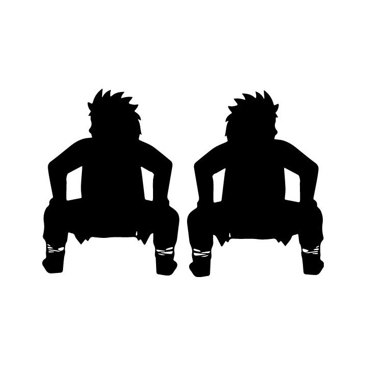 Choji Akimichi Stickers – Naruto Anime Decals (2-Pack)