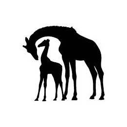 Giraffe Vinyl Decal Sticker V23 - DecalsHouse