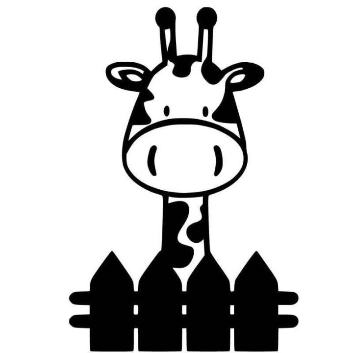 Giraffe Vinyl Decal Sticker V25 - DecalsHouse