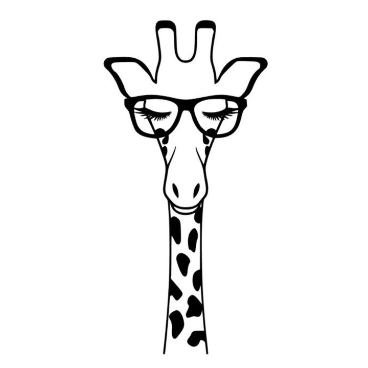 Giraffe Vinyl Decal Sticker V4 - DecalsHouse