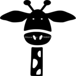 Giraffe Vinyl Decal Sticker V46 - DecalsHouse