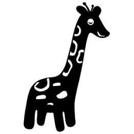 Giraffe Vinyl Decal Sticker V8 - DecalsHouse