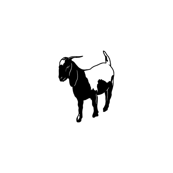 Goat Stickers – Farm Animal Silhouette Decals (2-Pack)
