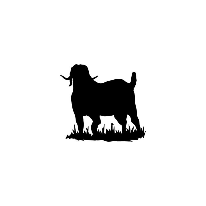 Goat Silhouette Stickers – Farm Animal Decals (2-Pack)