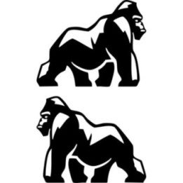 Gorilla V17 Stickers – Silverback Wildlife Jungle Decals (2-Pack)