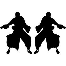 Naruto Hidan Akatsuki Stickers – Anime Decals (2-Pack)