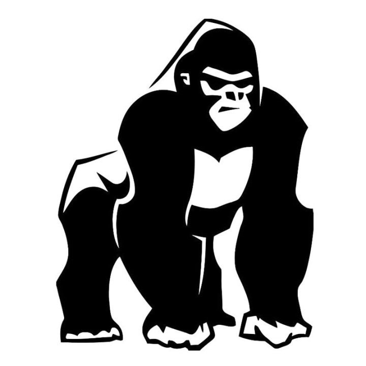 Gorilla Vinyl Decal Sticker V27 - DecalsHouse