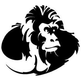 Gorilla Vinyl Decal Sticker V42 - DecalsHouse