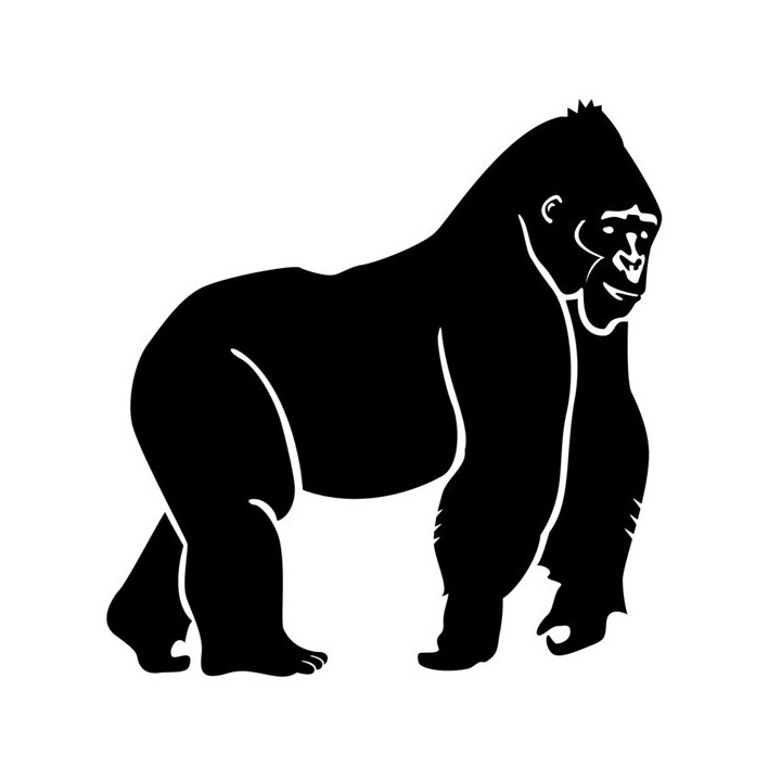 Gorilla Vinyl Decal Sticker V51 - DecalsHouse