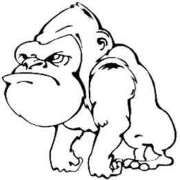 Gorilla Vinyl Decal Sticker V52 - DecalsHouse