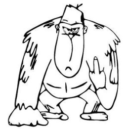 Gorilla Vinyl Decal Sticker V53 - DecalsHouse