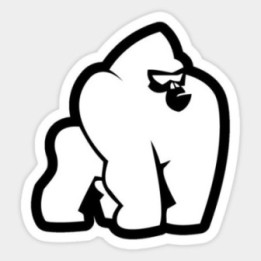 Gorilla Vinyl Decal Sticker V57 - DecalsHouse
