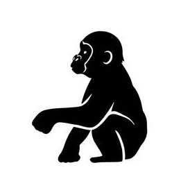 Gorilla Vinyl Decal Sticker V60 - DecalsHouse