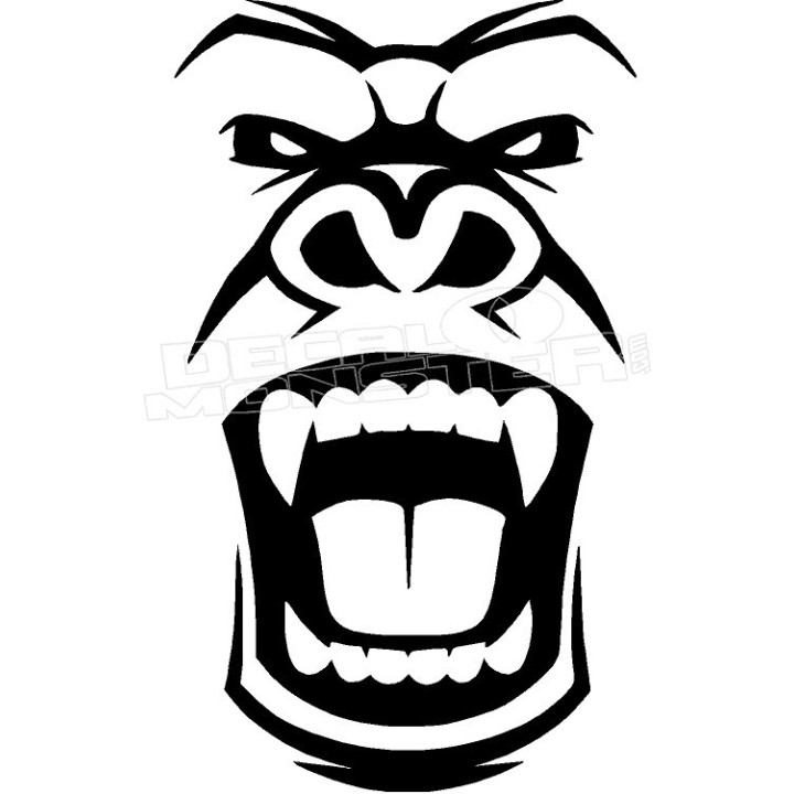 Gorilla Vinyl Decal Sticker V64 - DecalsHouse