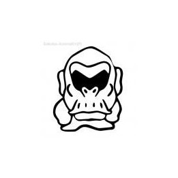 Gorilla Vinyl Decal Sticker V80 - DecalsHouse
