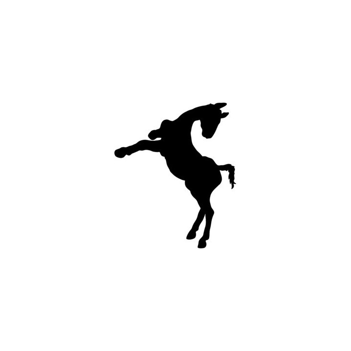 Rearing Horse Stickers – Mustang Silhouette Decals (2-Pack)