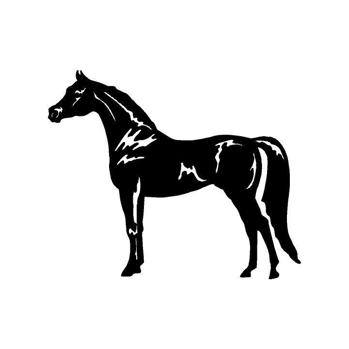 Horse Silhouette Stickers – Equestrian Decals (2-Pack)