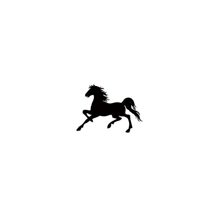 Horse Silhouette Stickers – Galloping Decals (2-Pack)