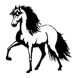 Horse Stickers – Silhouette Equestrian Decals (2-Pack)