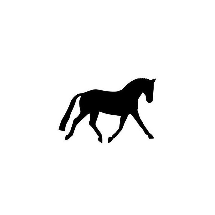 Horse Silhouette Stickers – Equestrian Decals (2-Pack)