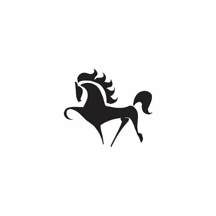 Horse Silhouette Stickers – Stallion Equestrian Decals (2-Pack)