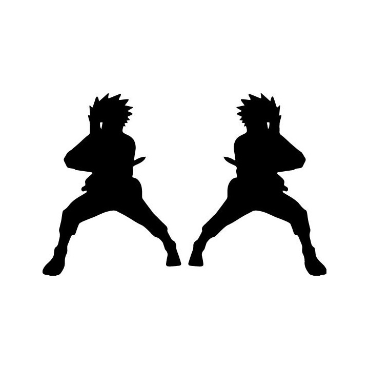 Sasuke Uchiha Stickers – Naruto Anime Decals (2-Pack)