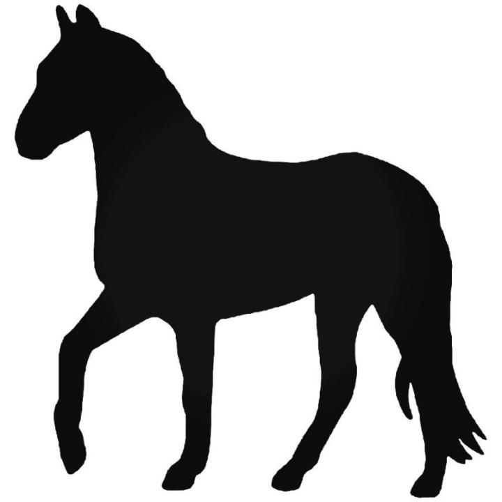 Horse Silhouette Stickers – Equestrian Decals (2-Pack)