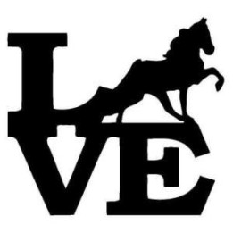 Horse Love Stickers – Rearing Horse LOVE Decals (2-Pack)