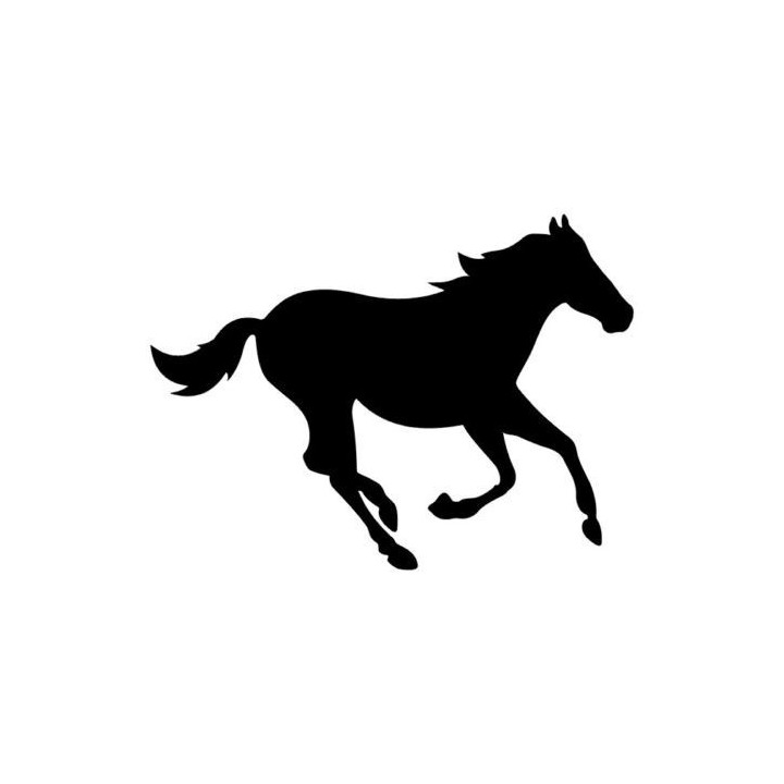 Galloping Horse Stickers – Equestrian Silhouette Decals (2-Pack)