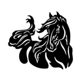 Horse Silhouette Stickers – Equestrian Decals (2-Pack)