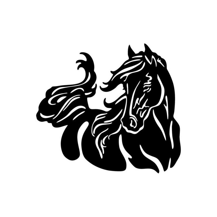 Horse Silhouette Stickers – Equestrian Decals (2-Pack)