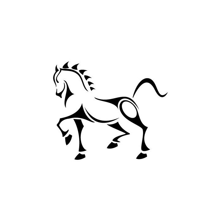 Horse Tribal Stickers – Stallion Decals (2-Pack)
